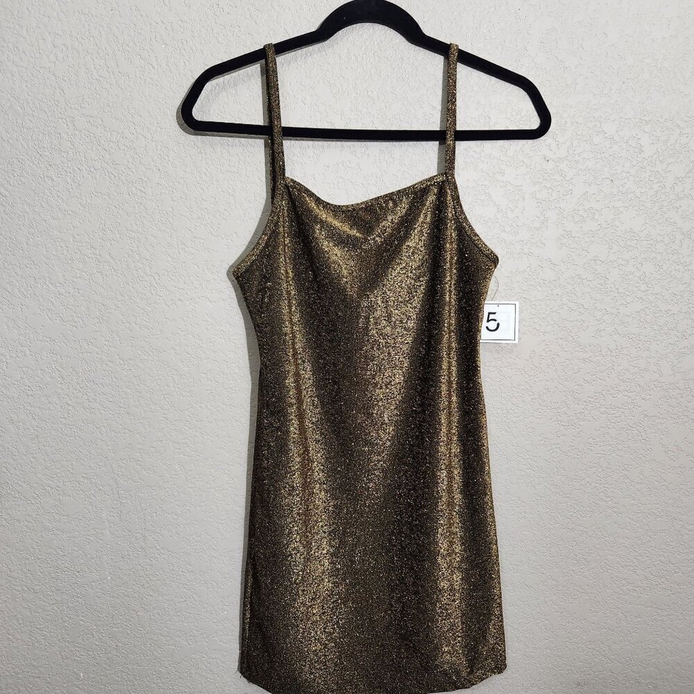 5B Style Mini Dress Womens Medium Juniors Spaghetti Straps Party Club Glam